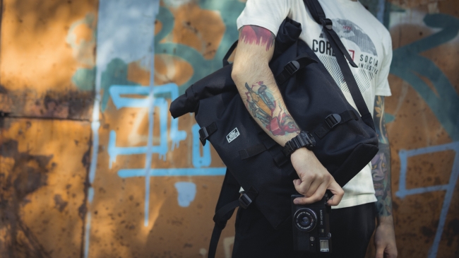 рюкзак Ролл-Топ 9016 черный