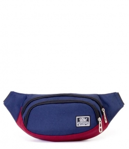 ПОЯСНАЯ СУМКА 901 СИНИЙ-БОРДОВЫЙ