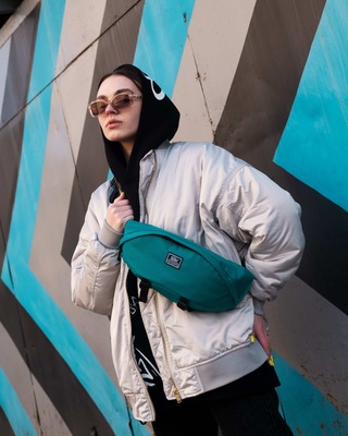 поясная сумка 909 CITY бирюзовый