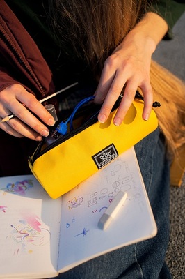 Пенал-косметичка 005 желтый