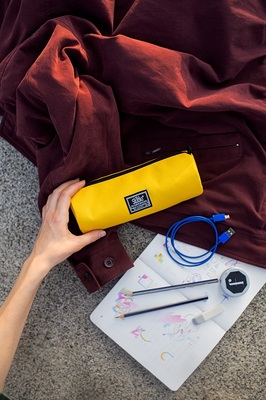 Пенал-косметичка 005 желтый