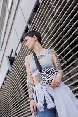 сумка для документов 915 шахматная клетка