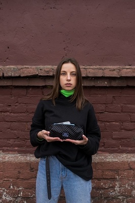 Пенал-косметичка 005 горошек