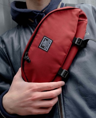 поясная сумка 909 CITY бордовый