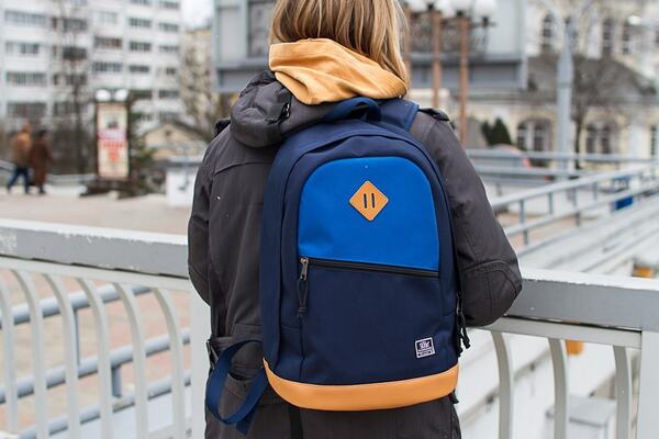 рюкзак 340 черный/черный кожзам