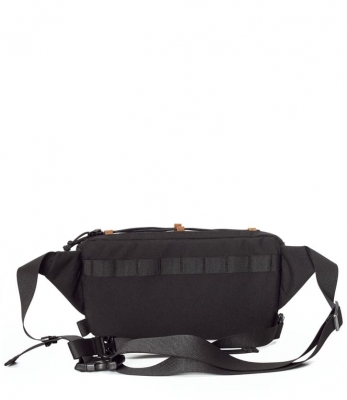 Поясная сумка SWIFT черный/кожа натуральная рыжая