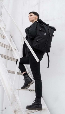 рюкзак Ролл-Топ 9016 черный