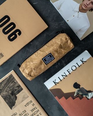 Пенал-косметичка 005 Оригами песочный