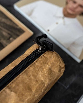 Пенал-косметичка 005 Оригами песочный