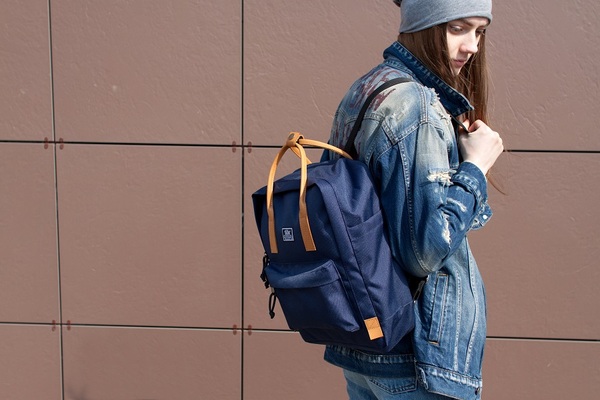 рюкзак 5007 синий/ореховый 