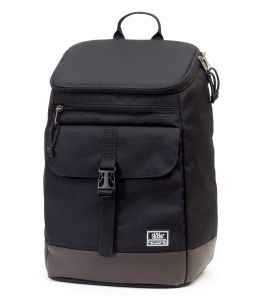 РЮКЗАК 9012 ЧЕРНЫЙ/ТЕМНО-КОРИЧНЕВЫЙ КОЖЗАМ