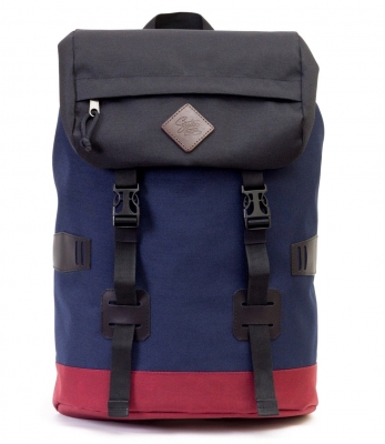 Рюкзак 9018 черный/синий/бордо