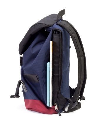 Рюкзак 9018 черный/синий/бордо