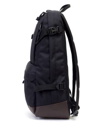 РЮКЗАК 9020 ЧЕРНЫЙ/ТЕМНО-КОРИЧНЕВЫЙ КОЖЗАМ