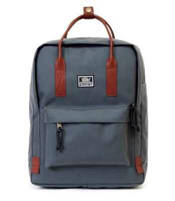 рюкзак 5007 серый/бордовый