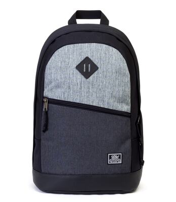 рюкзак 340 светло-серый джинс/темно-серый джинс/черный