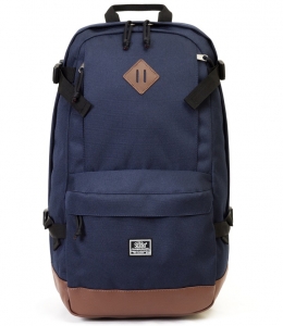 рюкзак 9020 синий/рыжий кожзам