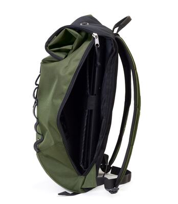 рюкзак Ролл-Топ 9019 синий/черный