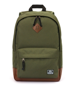 рюкзак 330 хаки/рыжий кожзам