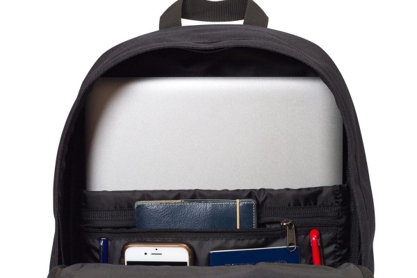 рюкзак 3302 черный/натуральная кожа