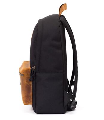 рюкзак 3307 черный/натуральная кожа