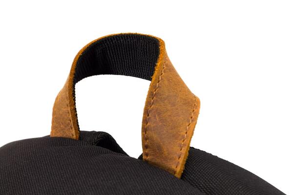 рюкзак 3307 черный/натуральная кожа