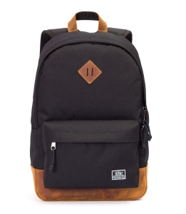 рюкзак 3302 черный/натуральная кожа