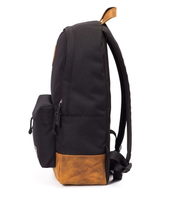 рюкзак 3302 черный/натуральная кожа