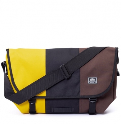 сумка-мессенджер 6003L желтый/черный/коричневый