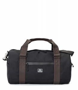 СПОРТИВНАЯ СУМКА 7055 ЧЕРНЫЙ/КОРИЧНЕВЫЙ КОЖЗАМ