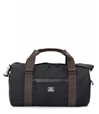 СПОРТИВНАЯ СУМКА 7055 ЧЕРНЫЙ/КОРИЧНЕВЫЙ КОЖЗАМ