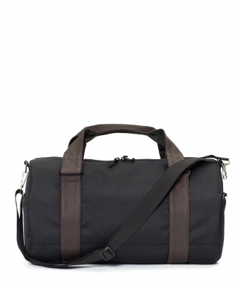 СПОРТИВНАЯ СУМКА 7055 ЧЕРНЫЙ/КОРИЧНЕВЫЙ КОЖЗАМ