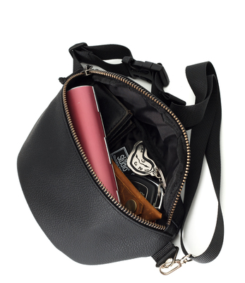 поясная сумка 905S черный экокожа