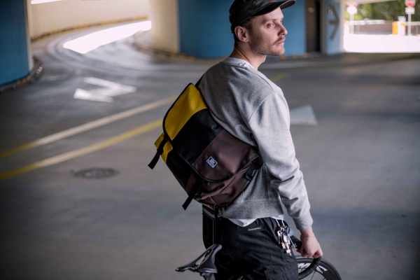 сумка-мессенджер 6003L желтый/черный/коричневый