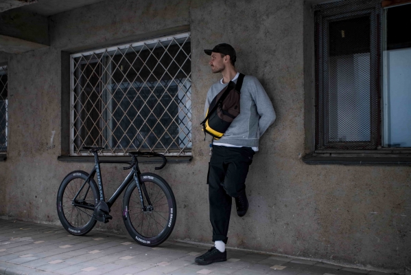 сумка-мессенджер 6003L желтый/черный/коричневый