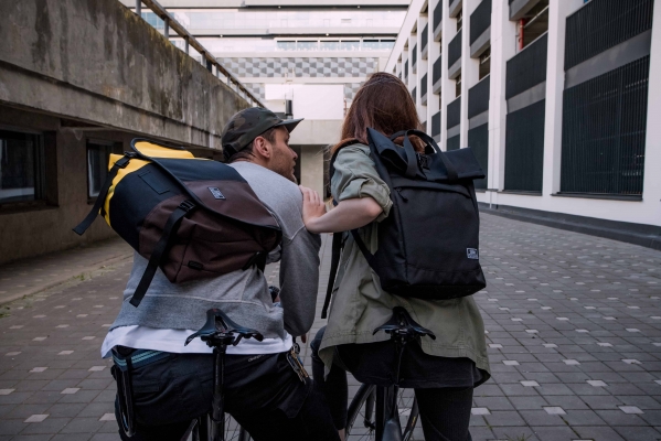 сумка-мессенджер 6003L желтый/черный/коричневый