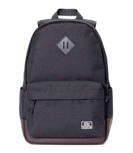 РЮКЗАК 3102 ЧЕРНЫЙ/ТЕМНО-КОРИЧНЕВЫЙ КОЖЗАМ