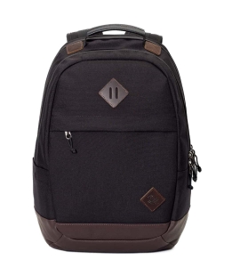 РЮКЗАК 9007 ЧЕРНЫЙ/ТЕМНО-КОРИЧНЕВЫЙ КОЖЗАМ