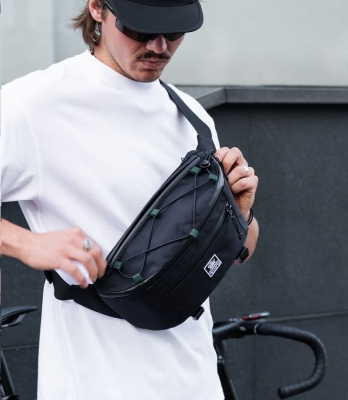 Поясная сумка SWIFT черный/темно зеленый