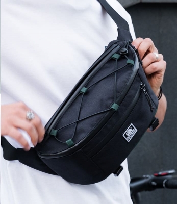 Поясная сумка SWIFT черный/темно зеленый