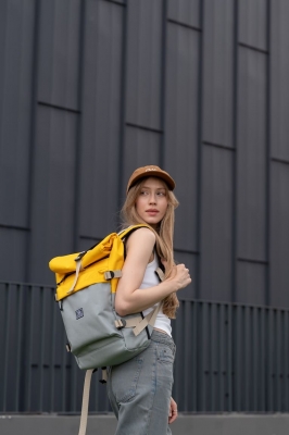 рюкзак 9050S NOMAD серый/желтый