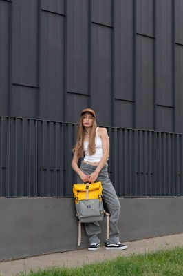 рюкзак 9050S NOMAD серый/желтый