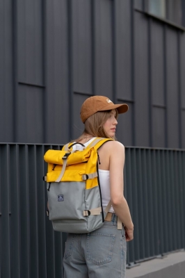 рюкзак 9050S NOMAD серый/желтый