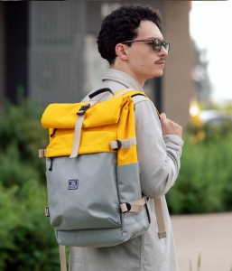 рюкзак 9050L NOMAD серый/желтый