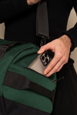 СПОРТИВНАЯ СУМКА 7052-40 (40-литров) темно-зеленый/черный