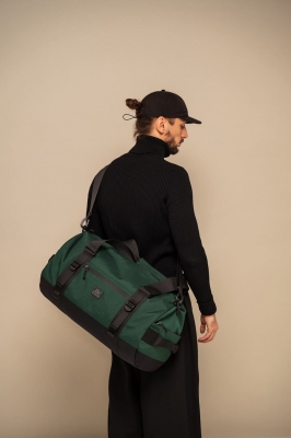 СПОРТИВНАЯ СУМКА 7052-40 (40-литров) темно-зеленый/черный