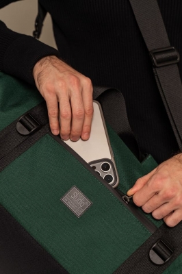 СПОРТИВНАЯ СУМКА 7052-40 (40-литров) темно-зеленый/черный