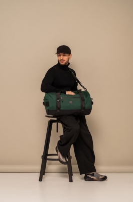 СПОРТИВНАЯ СУМКА 7052-40 (40-литров) темно-зеленый/черный