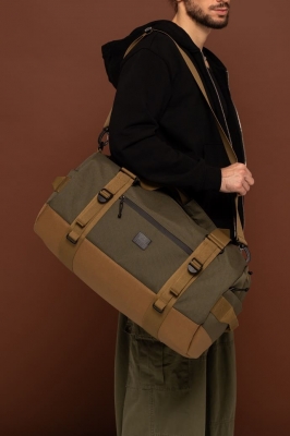 СПОРТИВНАЯ СУМКА 7052-40 (40-литров) ОЛИВА/КОЙОТ