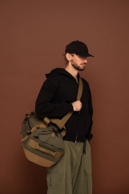 СПОРТИВНАЯ СУМКА 7052-40 (40-литров) ОЛИВА/КОЙОТ